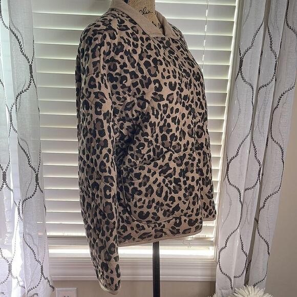 KENSIE Leopard Print long sleeve jacket - Picture 5 of 12